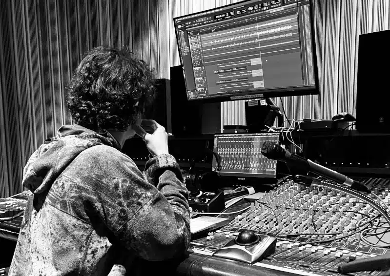 Mixing engineer Shane Jarvie-Kohn at Moreish Studios.