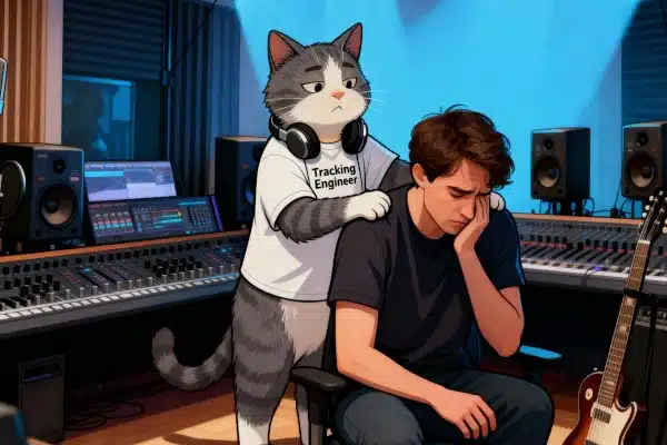 Sound Engineer Capture Emotion in a Recording Studio